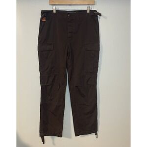 Empyre Cargo Pants Men's 32x28 Brown Relaxed Fit‎ Y2K Baggy Skater Double Knee